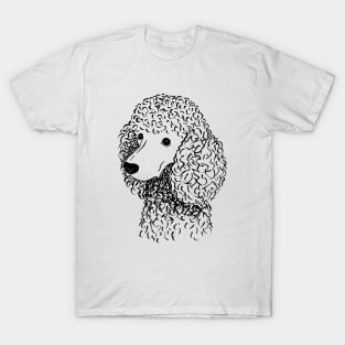 Poodle (Black and White) T-Shirt